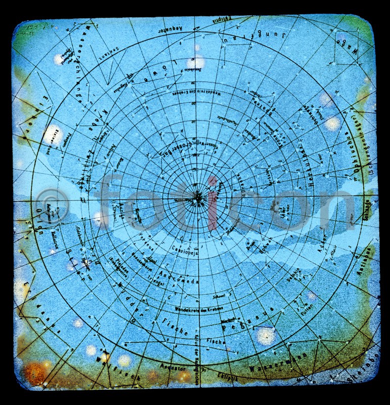 Karte des nördlichen Sternenhimmels --- Map of the northern night sky - Foto foticon-simon-sternenwelt-267-003.jpg | foticon.de - Bilddatenbank für Motive aus Geschichte und Kultur